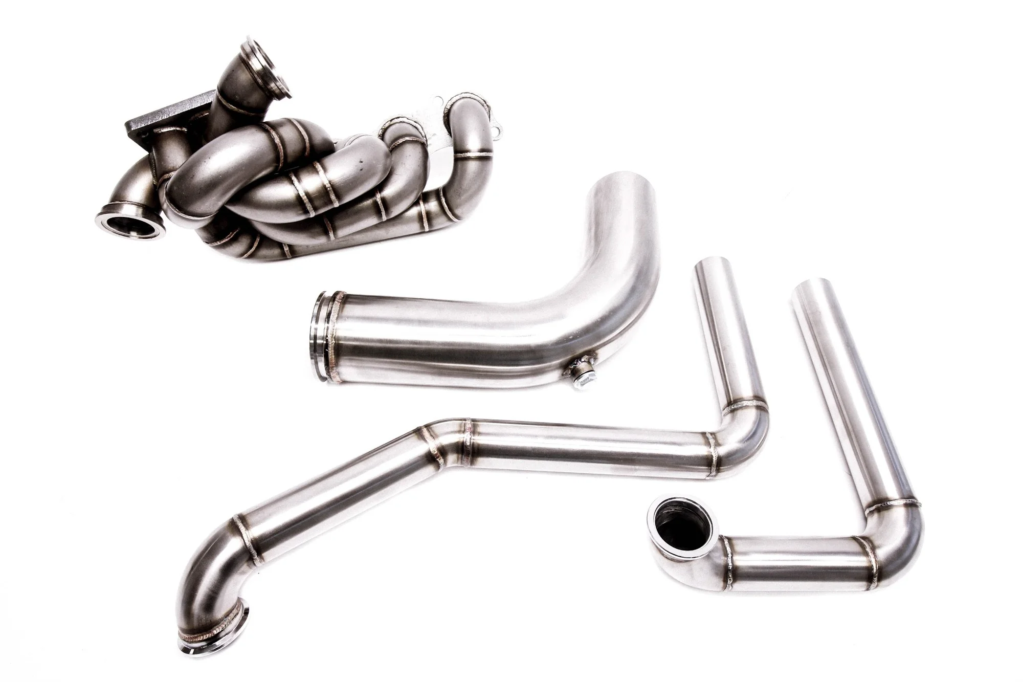 PLM K-Series Hood Exit Up-Pipe & Dump Tube for Top Mount Turbo Manifold - Image 3