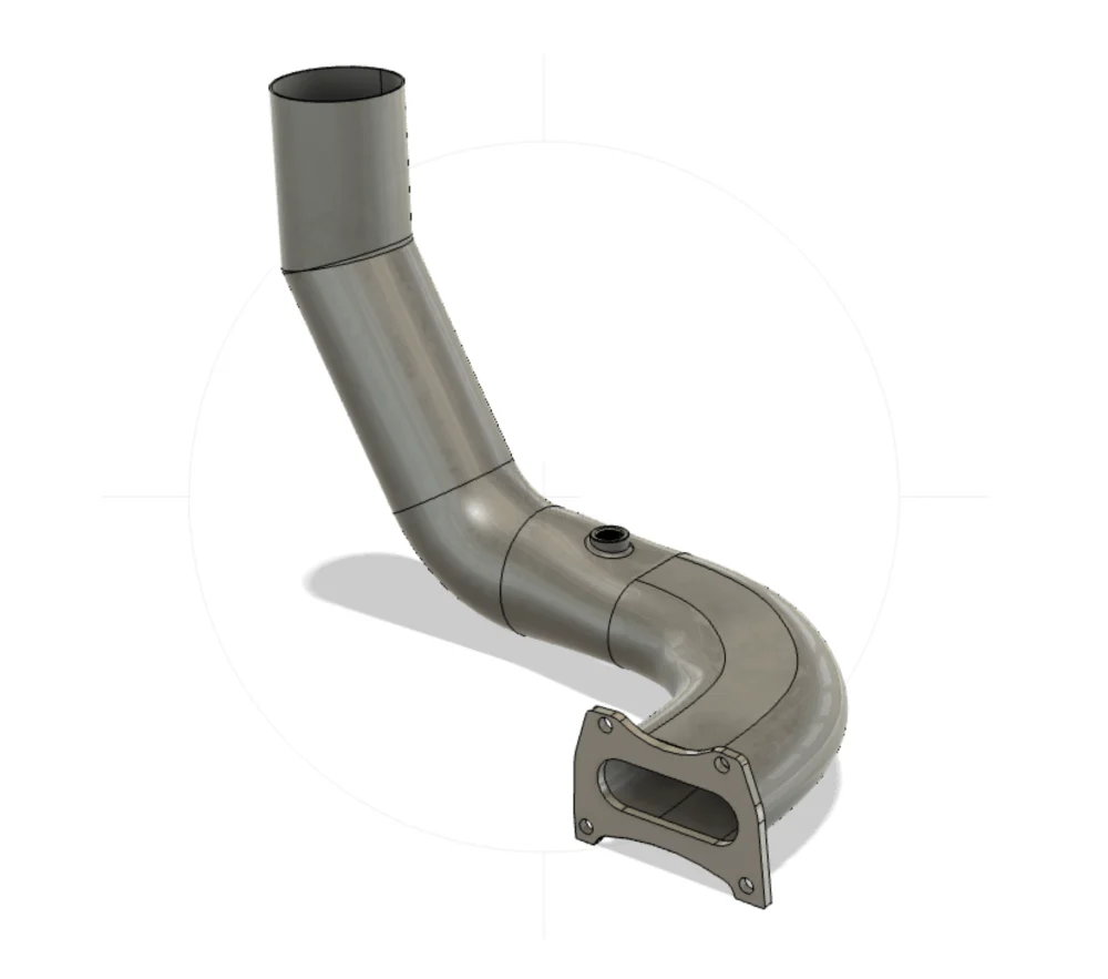 PLM K-Series K-Swap FG4 K24Z7 Hood Exit Header - Image 2