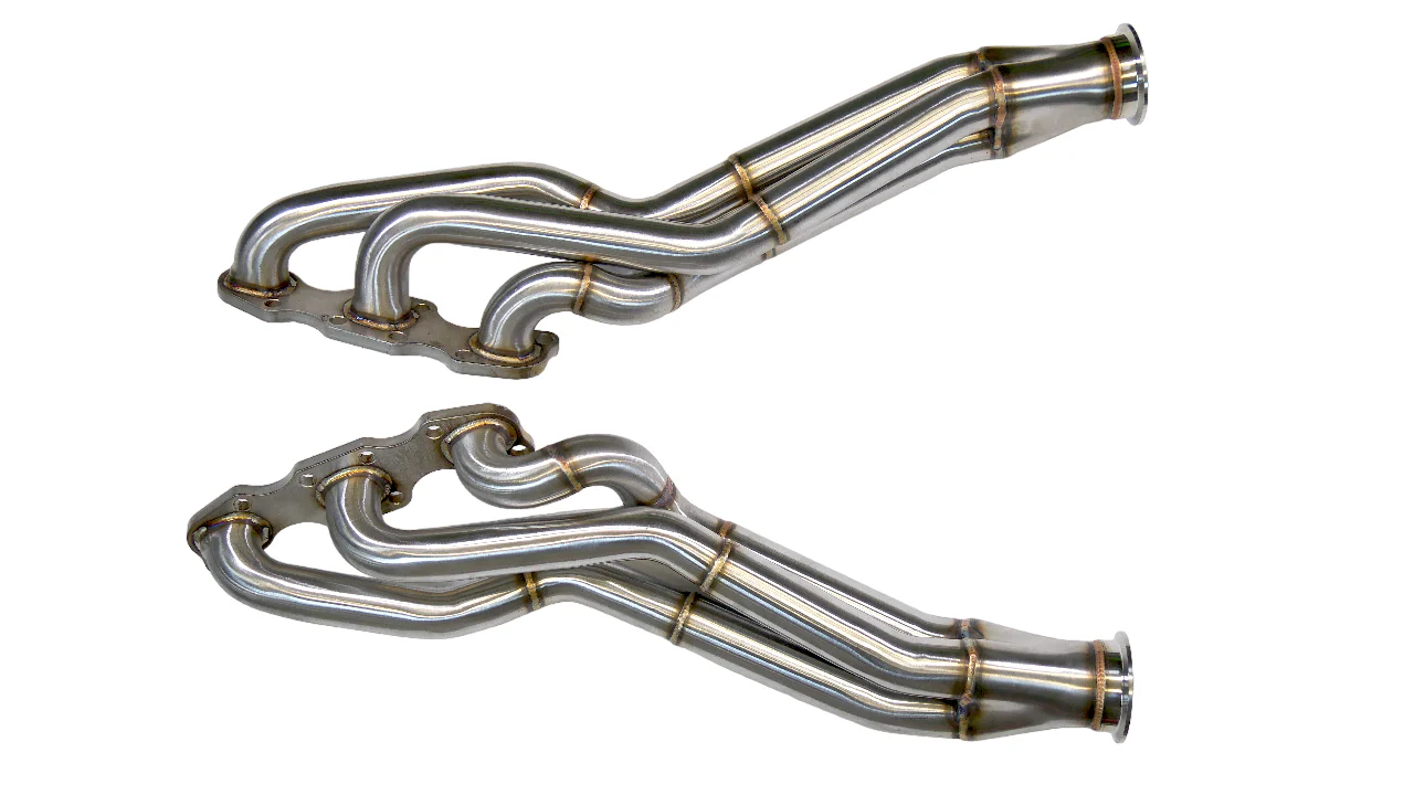 PLM Long Tube Headers Catted - Nissan VQ35DE HR 350Z G35 370Z - Image 3