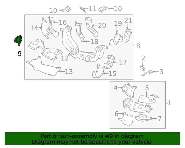 PLM Subaru FA24 Manifold To Turbo Gasket 2022+ WRX VB 44616AA310 - Image 3