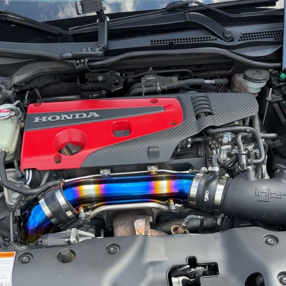 PLM Turbo Inlet Pipe Kit Stainless Burnt Blue - 2017+ FK8 Civic Type R - Image 4
