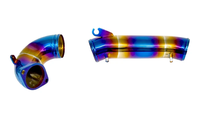 PLM Turbo Inlet Pipe Kit Stainless Burnt Blue - 2023+ FL5 Civic Type R - Image 3