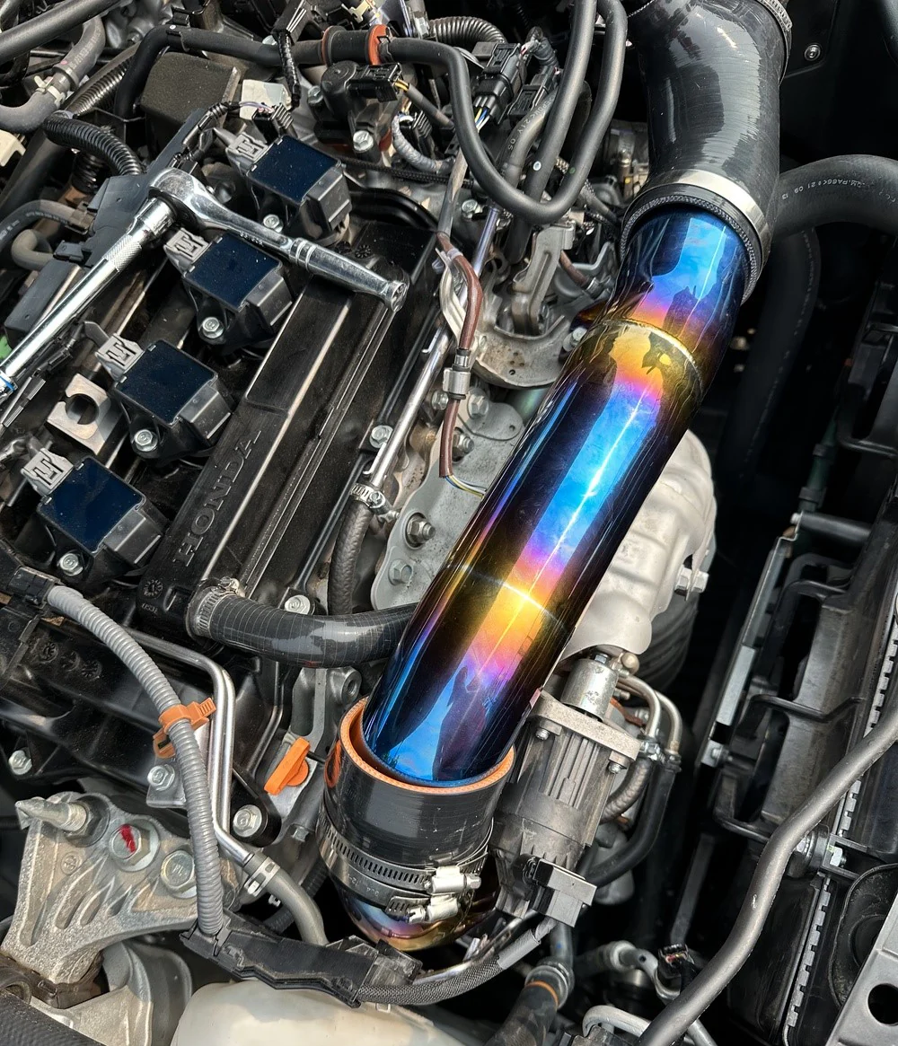 PLM Turbo Inlet Pipe Kit Stainless Burnt Blue - 23+ Integra 22+Civic - Image 6