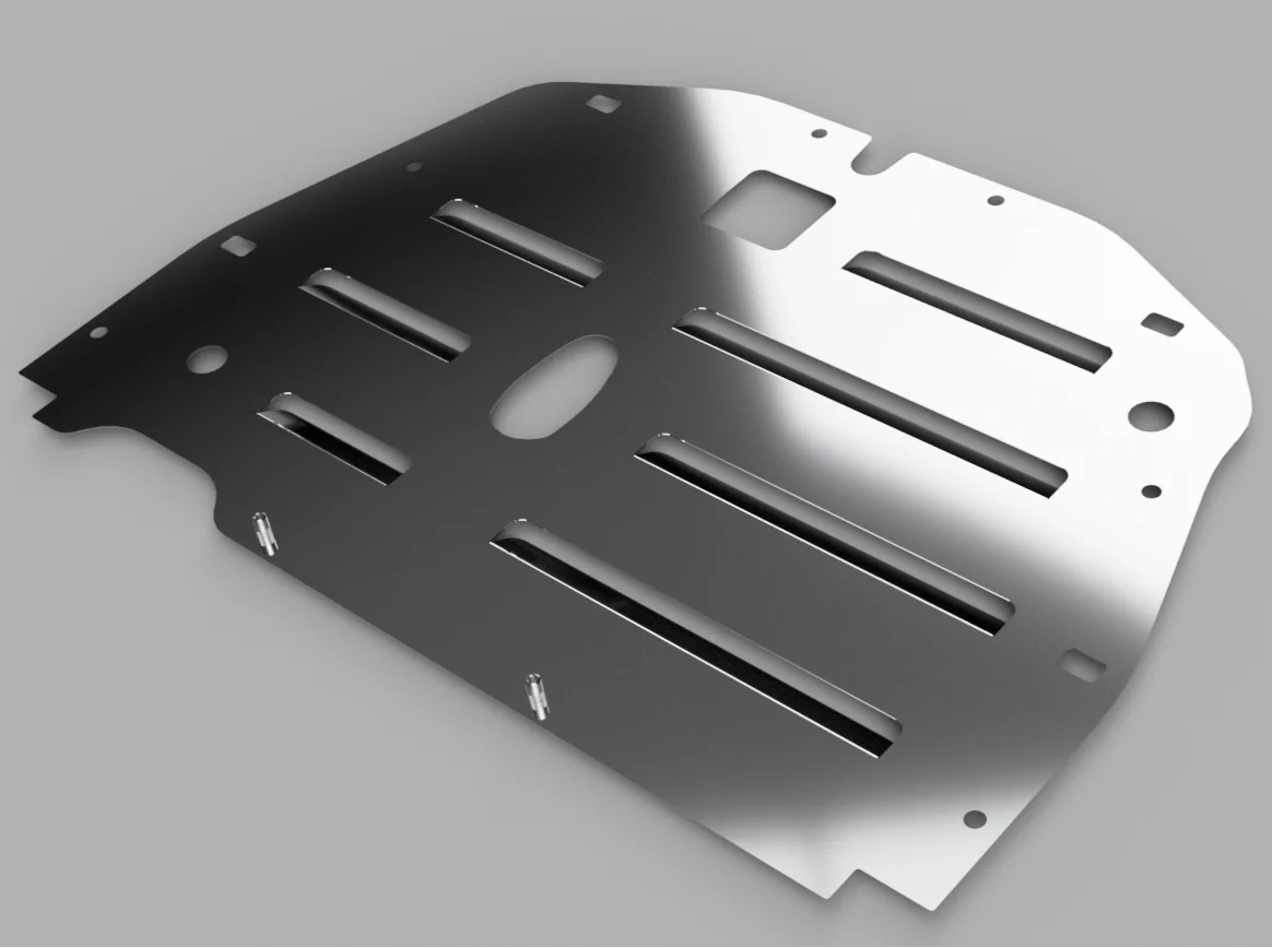PLM Vented Engine Splash Guard Plate - 17-21 Civic Type R FK8 - Image 4