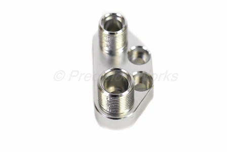 Precision Works AC Compressor Adapter Fitting Sanden SD7B10 7176 Billet Aluminum - Image 3