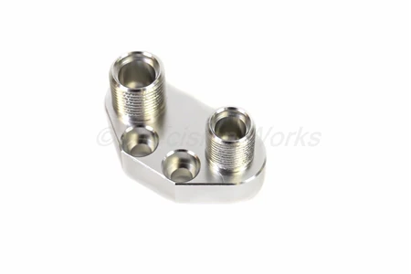 Precision Works AC Compressor Adapter Fitting Sanden SD7B10 7176 Billet Aluminum - Image 5