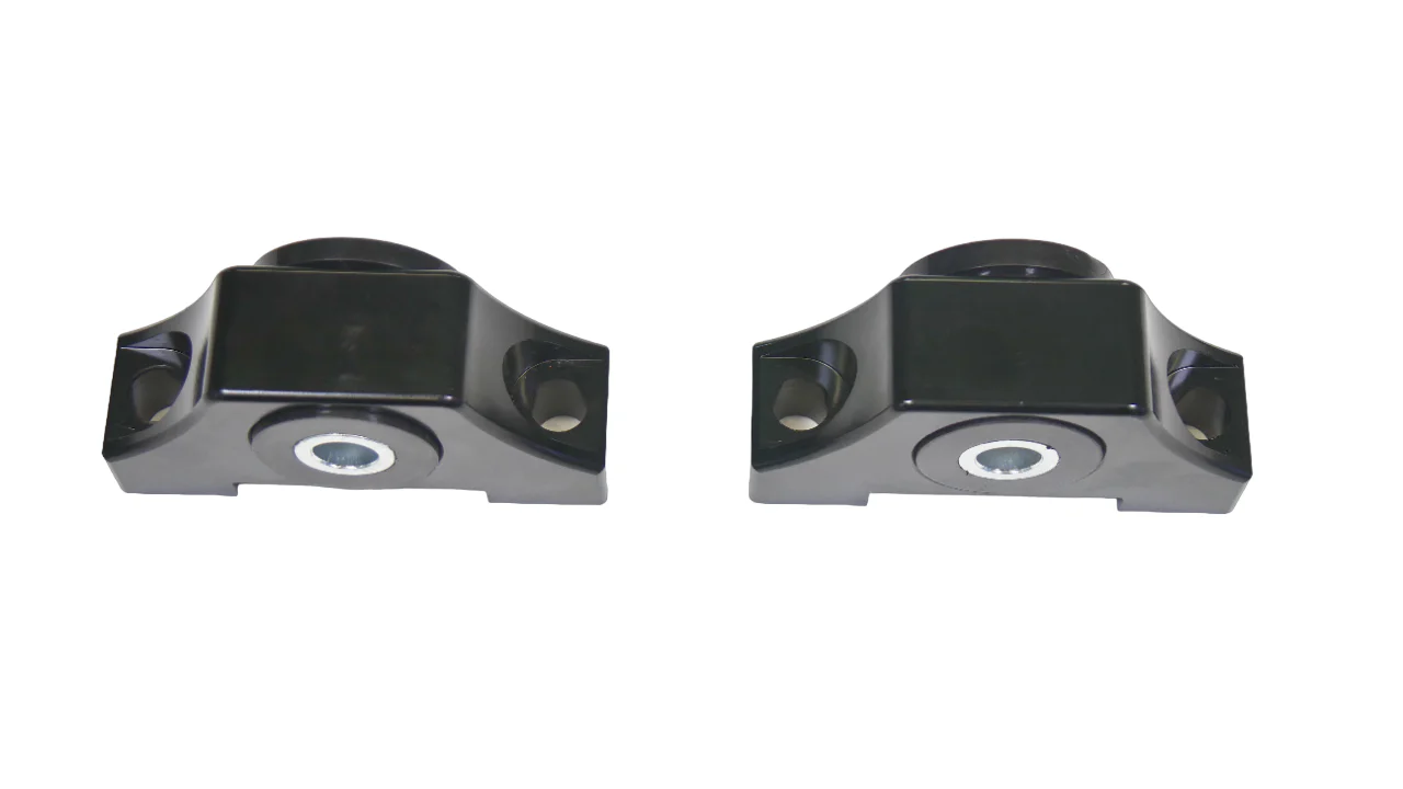 Precision Works Billet Engine Torque Mounts Black Edition - Honda B-Series B18 B20 B16 - Image 3