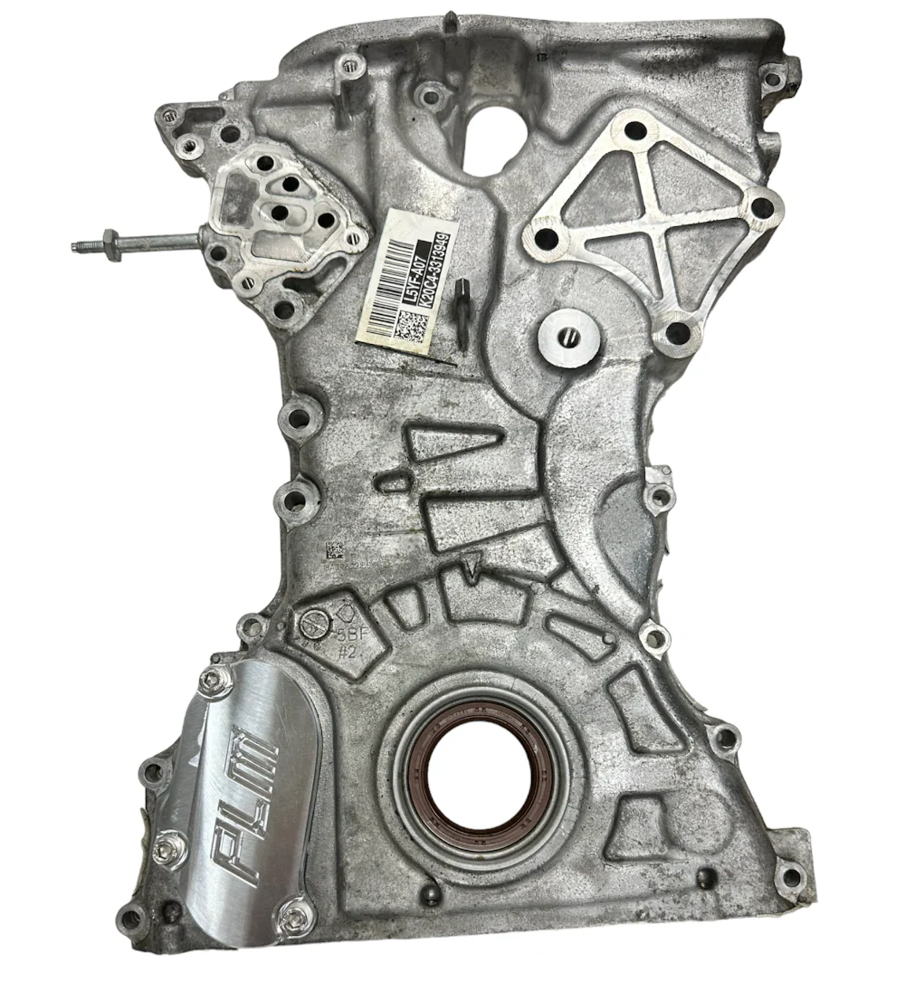 Precision Works Billet Timing Chain Tensioner Cover Plate K20C K20C1 K20C4 - Image 4