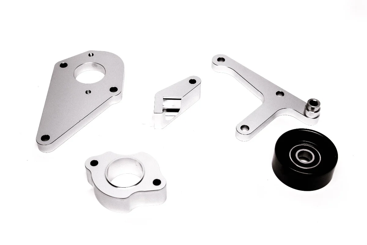 Precision Works LS Power Steering & Alternator Bracket Low Mount LSX LS1 LS2 LS3 - Image 3