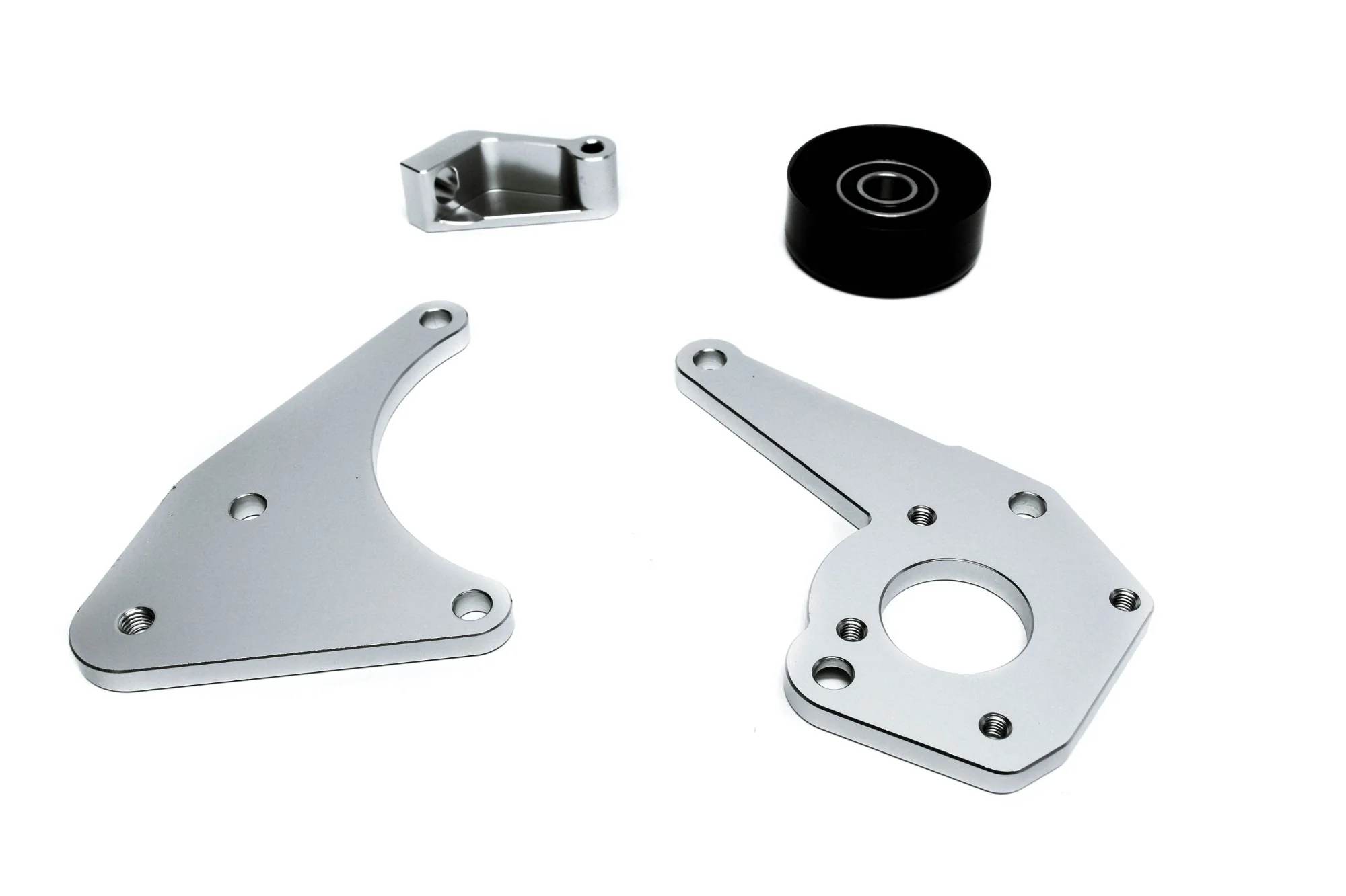 Precision Works LS Power Steering & Alternator Bracket Low Mount LSX LS1 LS2 LS3 V3 - Image 2